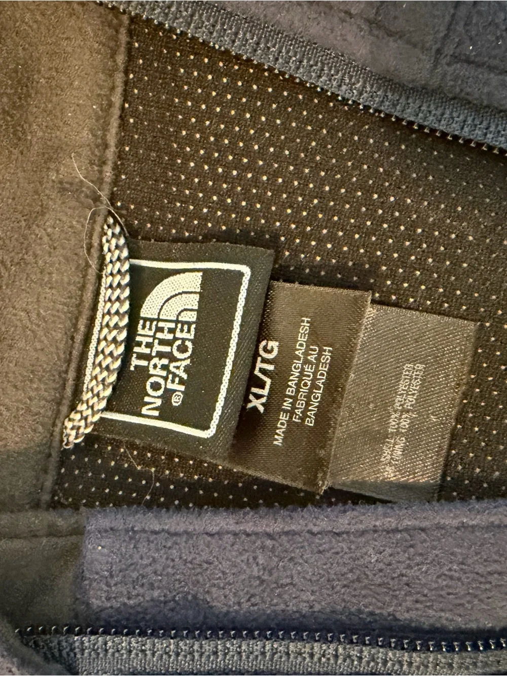 The North Face Men's Navy Full-Zip Fleece Jacket
